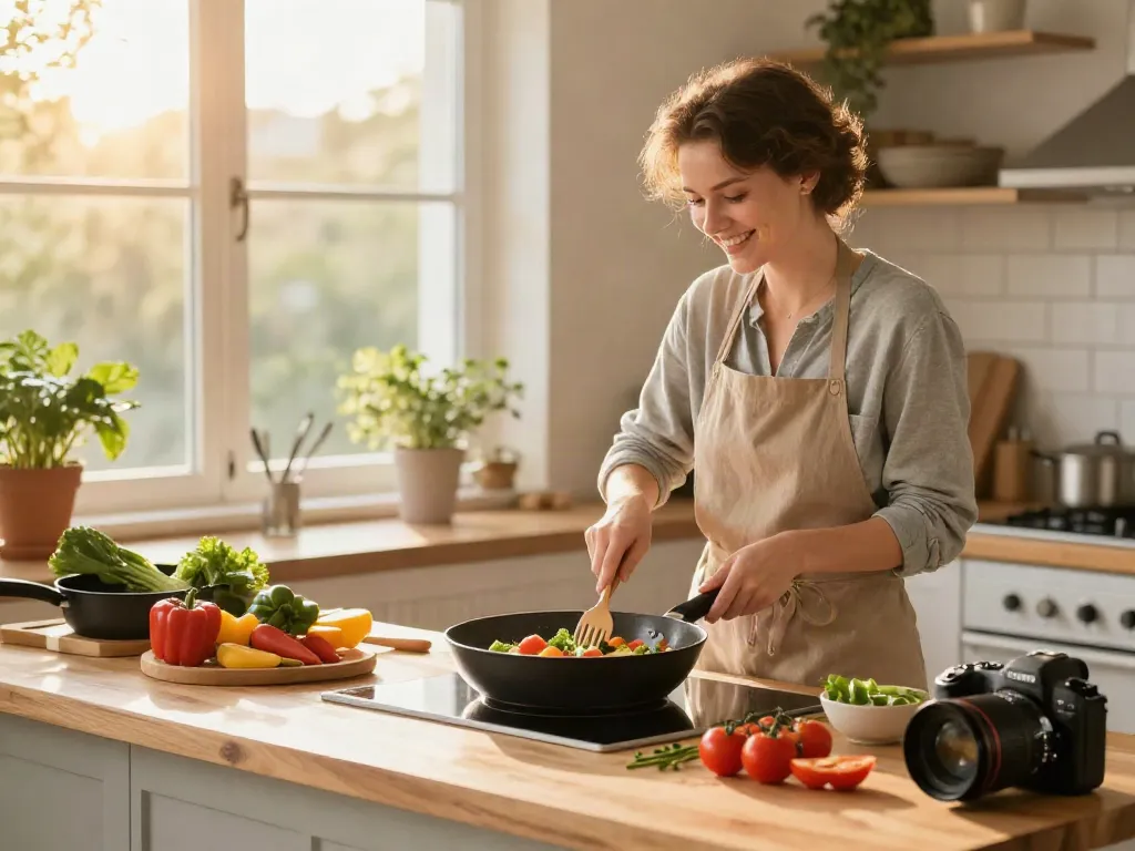 Non-Stick Cookware price in bangladesh featured in a vibrant kitchen scene.